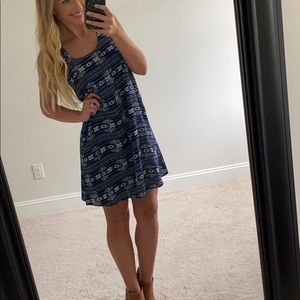 Navy Blue print dress